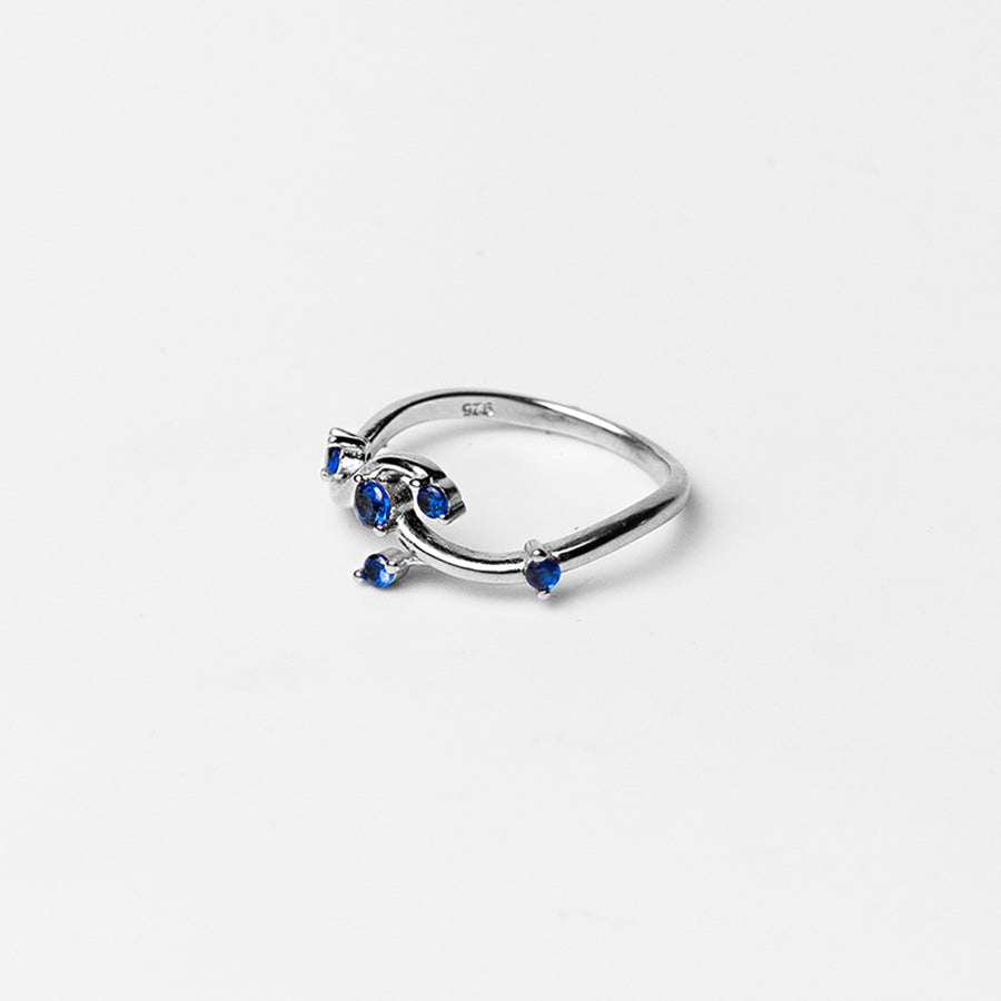 Anillo Ola Azul